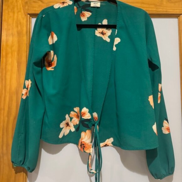 Aritzia Wilfred Lilia Blouse Green - XXS - Picture 8 of 10